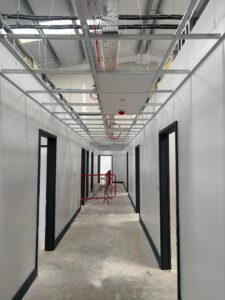 Office space corridor